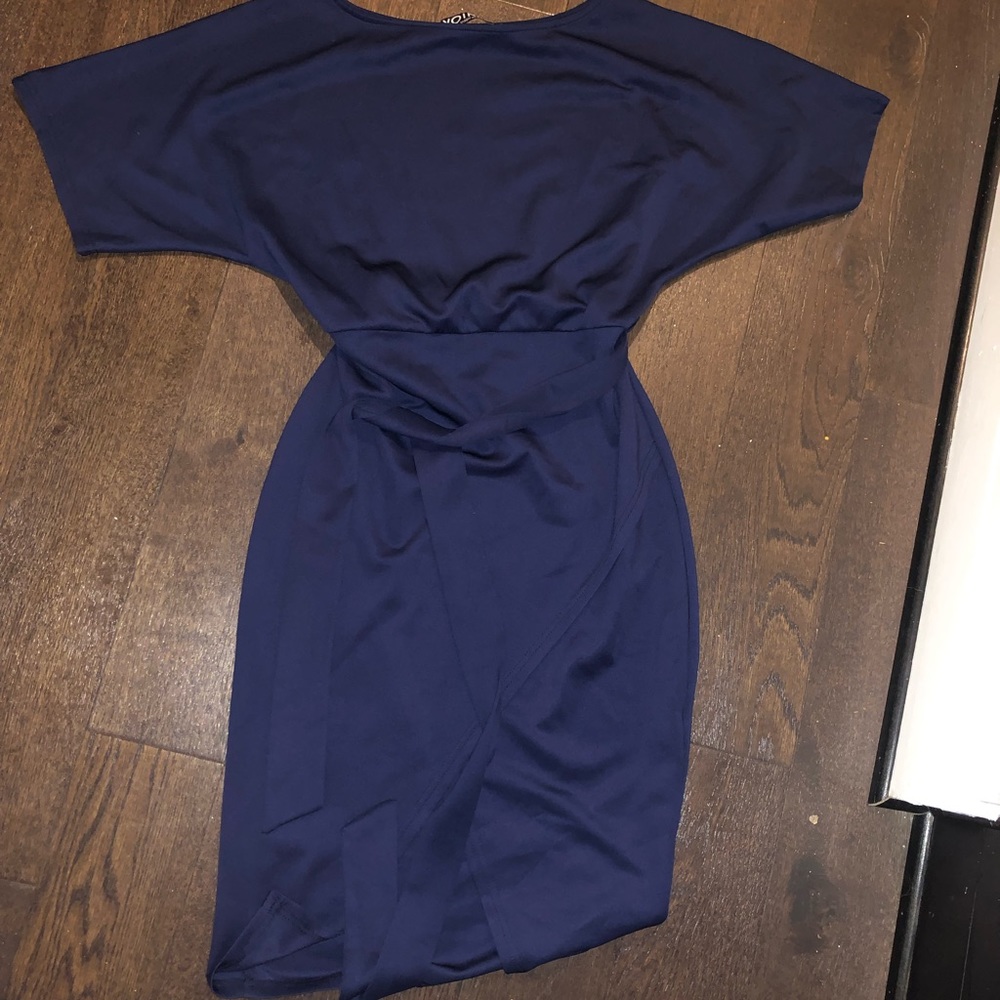 Navy blue work dress